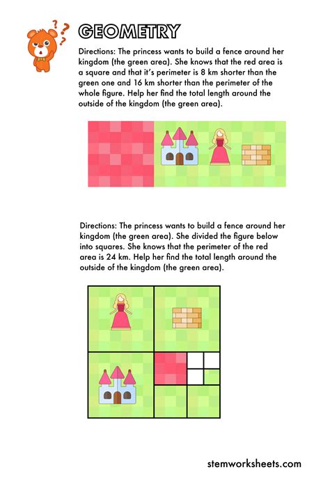 FREE Geometry Worksheets Pack 2 – STEMWorksheets