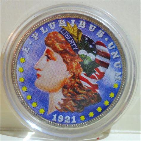 1921 Silver Painted Morgan Dollar