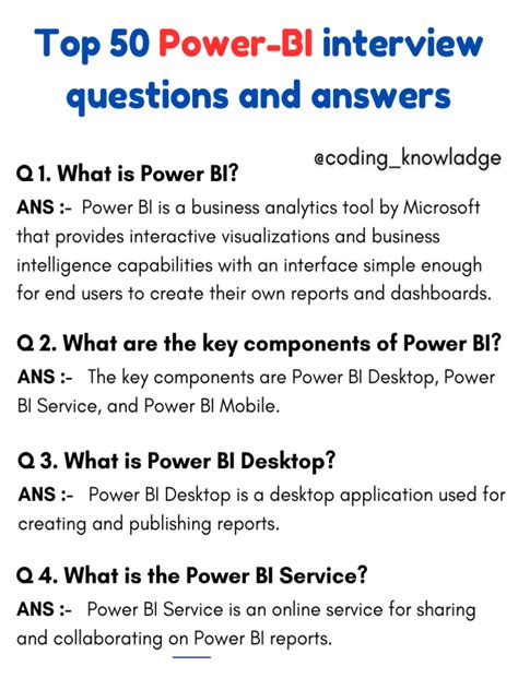 Microsoft Power Bi Interview Questions 的图像结果