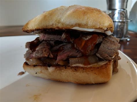 Delicious Rib-Eye Steak Sandwich