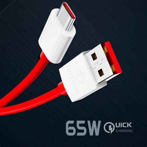65W SuperVOOC Type-C Cable | Fast Charging Cable - Mak Power India