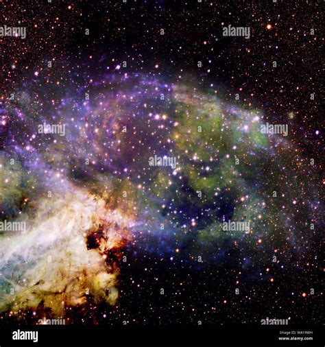 Nebula in outer space. Gas and dust clouds. Elements of this image ...