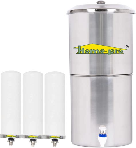 Home-Pro - Gravity Water Filter and Purifier | 27 Liters Total Capacity ...