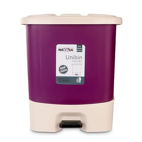 Nayasa Unibin Square Dustbin | 20 Ltrs Waste Bin with Handle | Plastic ...