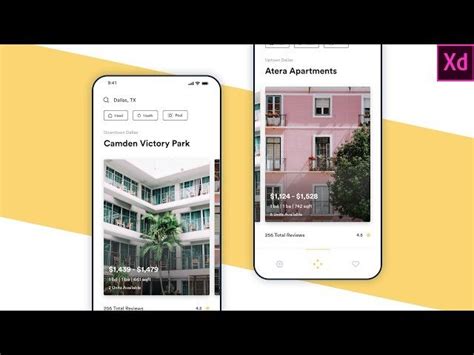 Adobe XD UI Mobile Tutorial 的图像结果