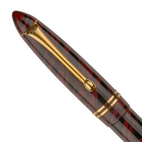 Click Yen Ebonite Maroon Black GT Fountain Pen CLK13600EMBKS