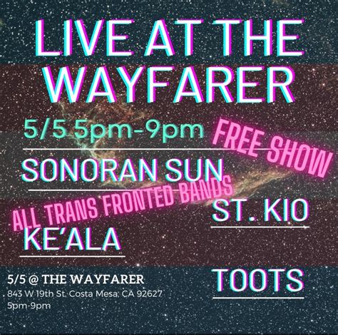 Free show at The Wayfarer in Costa Mesa today! : r/orangecounty