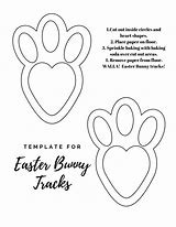 Image result for Free Printable Easter Bunny Footprints