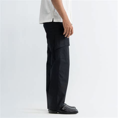 RIPSTOP CARGO PANTS - BLACK – Warping Theories