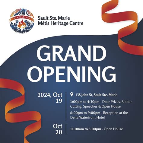 Sault Ste. Marie Métis Heritage Centre Grand Opening, Historic Sault ...
