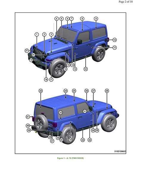 Dimensions & Measurements: JL/JLU Body Opening, Frame, and Gap & Flush (2 & 4 Door) | Jeep ...