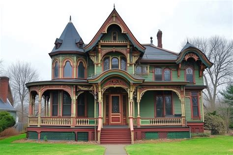 A beautifully restored Victorian-style Queen Anne house style featuring ...