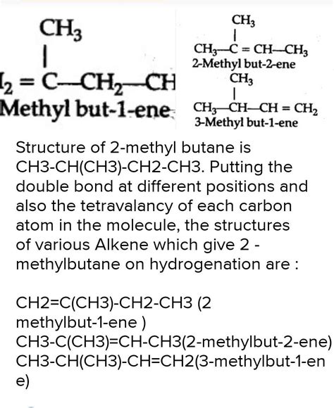 On catalytic hydrogenation of how many alkene gives 2-Methylbutane ...