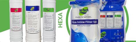 Hi-Tech RO Hexa Replacement Filter cartridges for RO Water Purifier ...