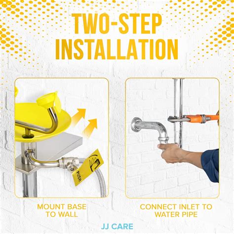 JJ CARE Stainless Steel Eye Wash Station - Dual India | Ubuy