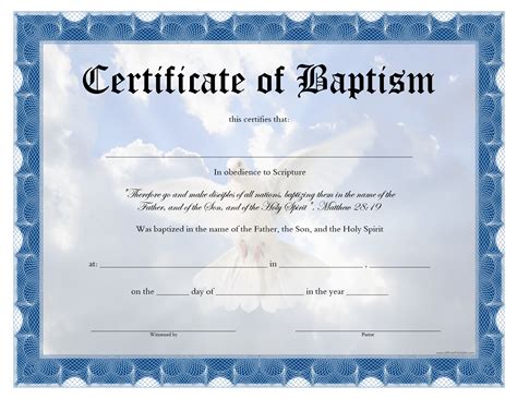 Roman Catholic Baptism Certificate Template - Cardtemplate.my.id