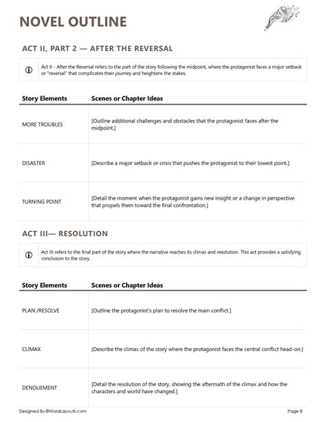 Novel Outline and Plotting Template to Plan Your Story