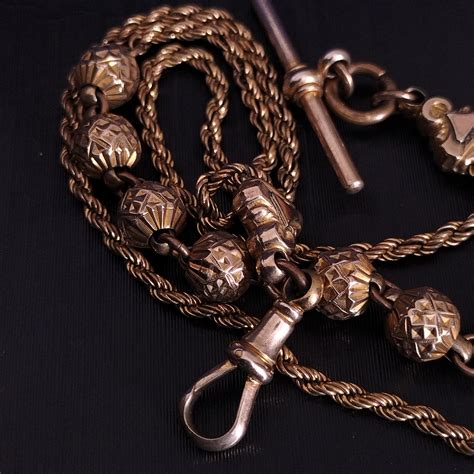 French Antique Gold Pocket Watch Chain | Antico
