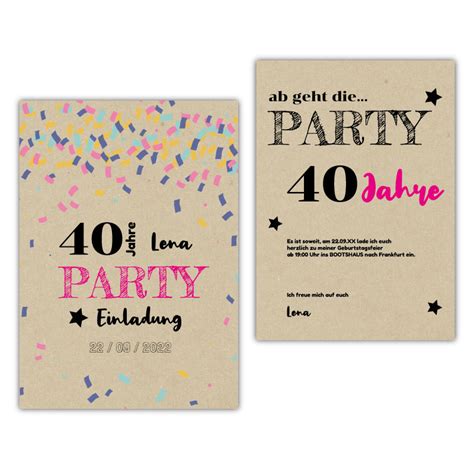 Einladung 40 Geburtstag Email