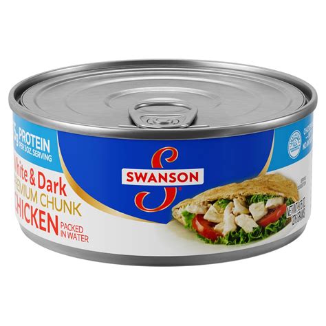 Amazon.com: Swanson White and Dark Premium Chunk Canned Chicken Breast ...