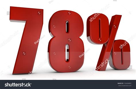 Percent,78 Stock Photo 155404802 : Shutterstock