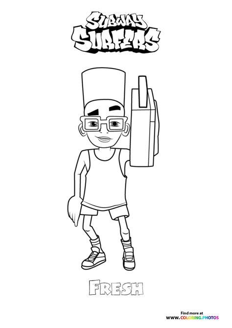 Subway Surfers logo - Coloring Pages for kids