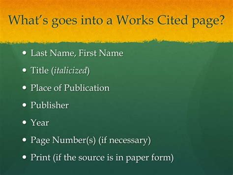 Image result for Presentation Citation Example