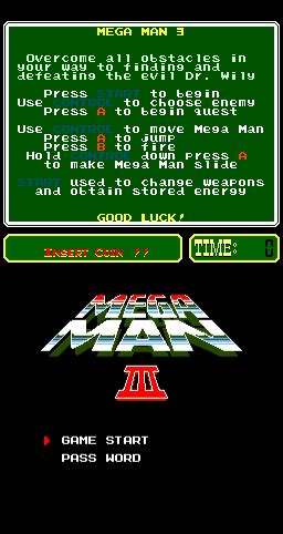 [mdk] Mega Man III (PlayChoice-10) download for mame 0.285