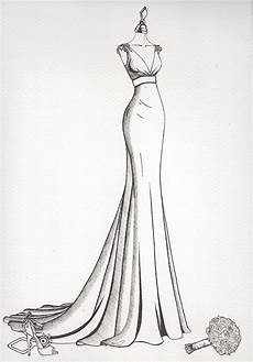Wedding Gowns Sketches by Wedding Dress Sketch Wedding Dress Ink Wedding Gowns Sketches