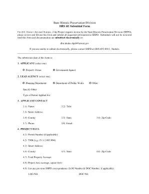 Fillable Online HRS 6E Submittal Form Fax Email Print - pdfFiller
