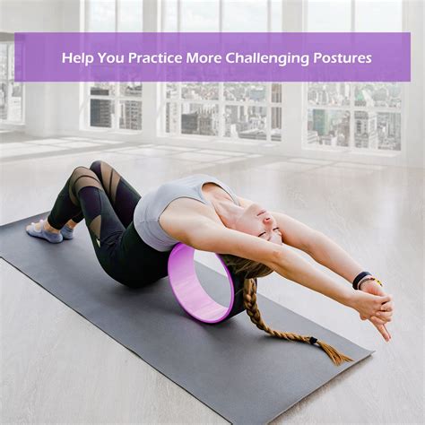 GRACIAS Yoga Wheel Set, Yoga Back Roller Wheel for Back Pain Relief ...