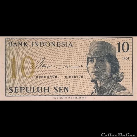 INDONESIE - P 92 - 10 SEN - 1964 : Billets, Asie, Indonésie, Neuf...