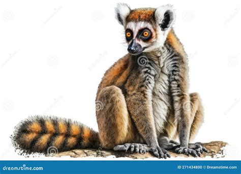 Lemur Watercolor, Close Up Predator Animals Wildlife. Ultra High Resolution, Isolated on White ...