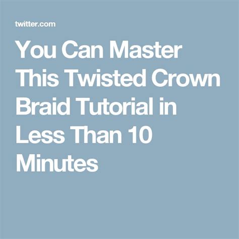 Image result for Twisted Crown Braid Tutorial