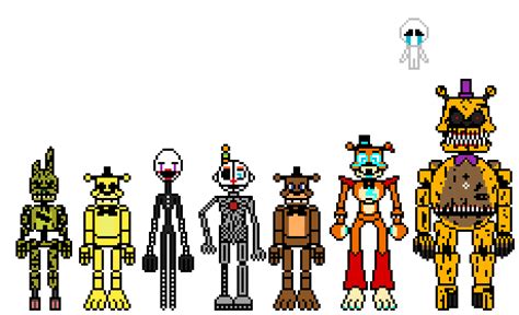 some FNAF sprites I've created : r/fivenightsatfreddys