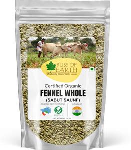 Bliss of Earth Organic Fennel seed ( Saunf) Great for Weight loss ...