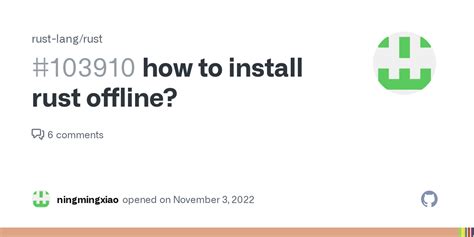 Rust Offline 的图像结果