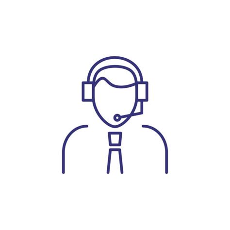 Customer Service Line Drawing Icon 的图像结果
