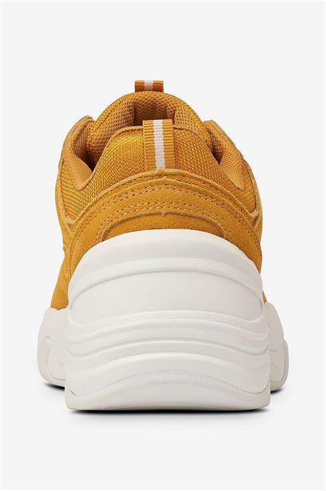 Ellos Shoes Sneakers Chunky Suede - Orange - Dam - Ellos.se