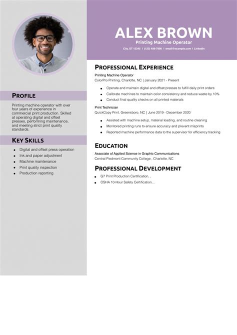 Image result for Machine Operator Resume Examples