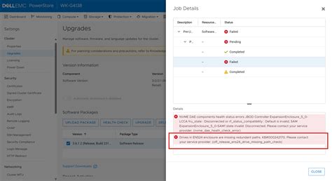 PowerStore: Pre-Upgrade Health Check (PUHC) to detect non-redundant ...