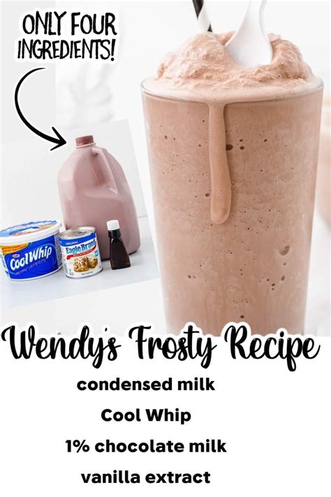Pin by Wendi Champigny on Drinks | Frosty recipe, Wendys frosty recipe ...