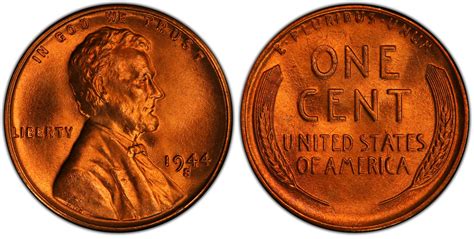 Images of Lincoln Cent (Wheat Reverse) 1944-S 1C, RD - PCGS CoinFacts