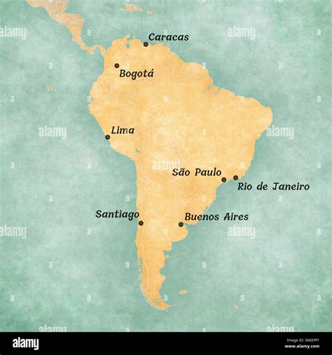 Buenos Aires, Bogota, Caracas, Lima, Rio de Janeiro, Santiago, Sao ...