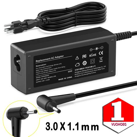 65W 19V 3.42A Acer Chromebook Charger for CB3 CB5 11 14 15 R11 Series ...
