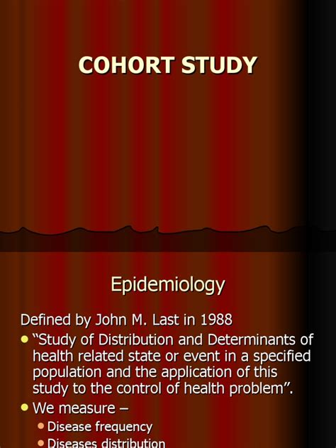Cohort Study Examples 的图像结果