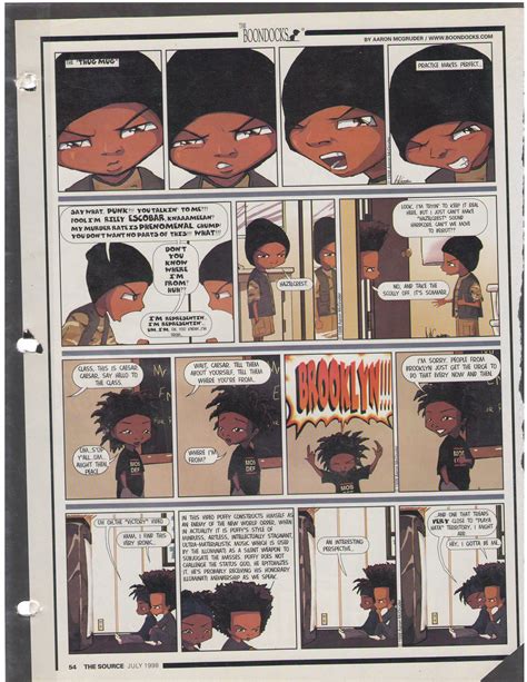 1998 - Boondocks | Boondocks comic, Character sketches, Boondocks