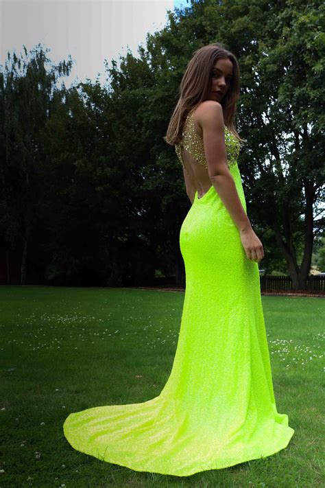 This Neon dress is a MUST have in wardrobes! | Neon prom dresses ...