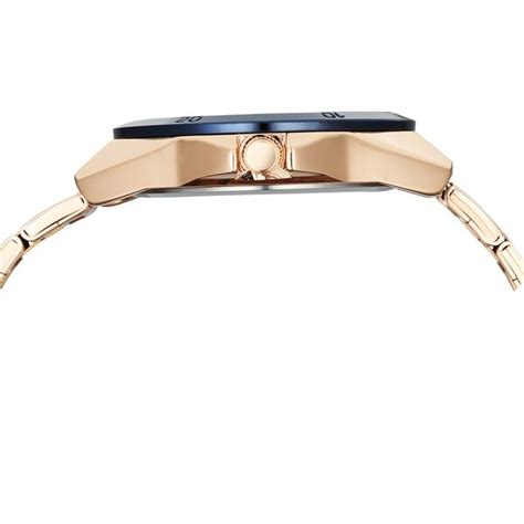 Buy Online Vyb Quest By Fastrack Quartz Analog Blue Dial Rose Gold ...