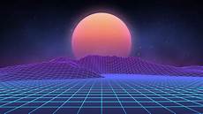 Retro Digital Wallpaper by Futuristic Retro Landscape Digital Sun Setting Desert 80s Retro Digital Wallpaper